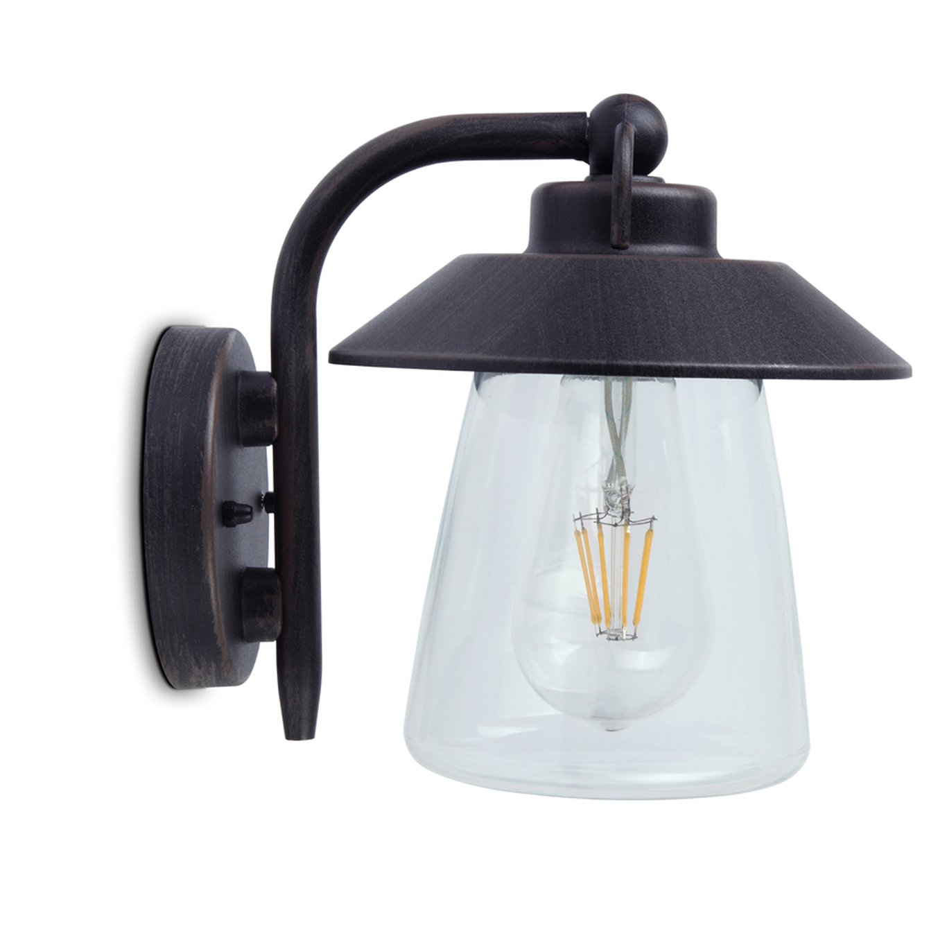 LUTEC TRADITION CATE VEGGLAMPE SORT RUST LUTEC TRADITION CATE VEGGLAMPE SORT RUST