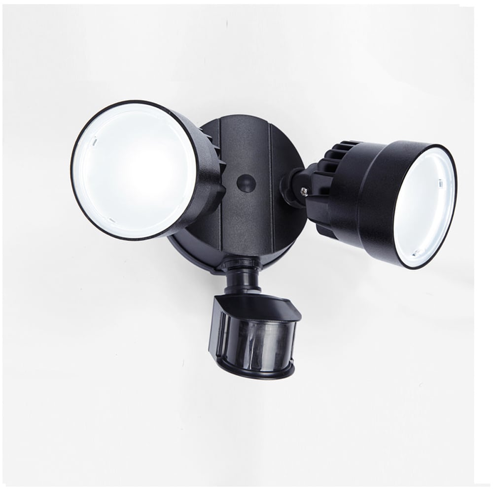 LUTEC SECURITY SHRIMP VEGGLAMPE 2 LYKTER SORT LUTEC SECURITY SHRIMP VEGGLAMPE 2 LYKTER SORT