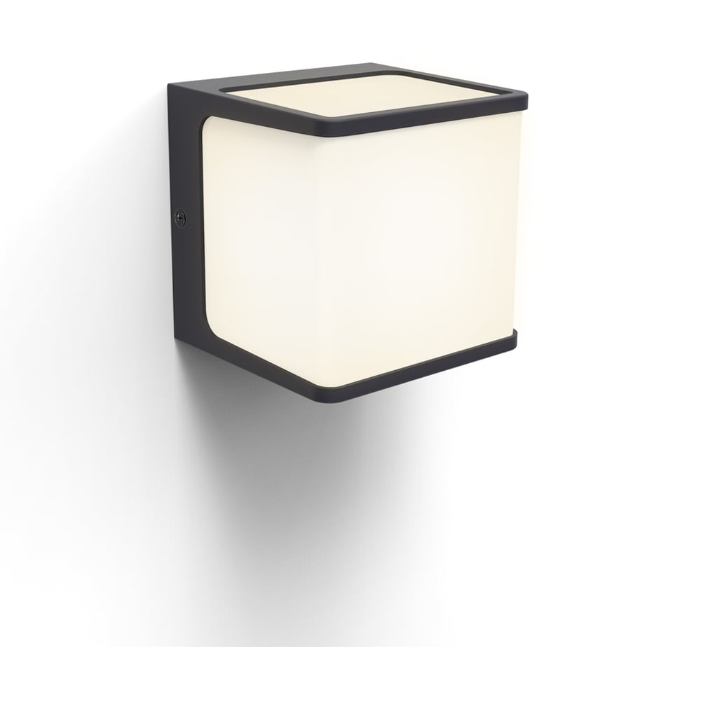 LUTEC ARCHITECTURAL DOBLO VEGGHENGT LAMPE 110MM KULL GRÅ LUTEC ARCHITECTURAL DOBLO VEGGHENGT LAMPE 110MM KULL GRÅ