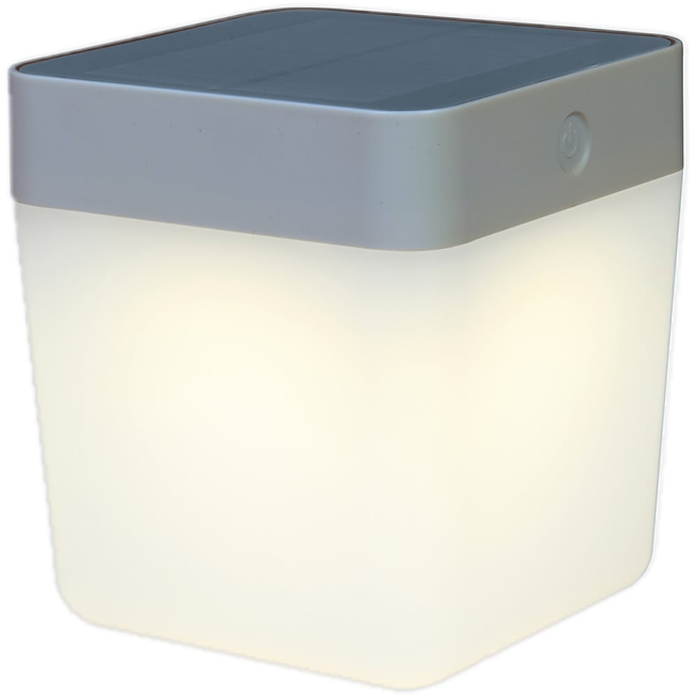 LUTEC BORDLAMPE TERNING SOLAR SILVER GREY LUTEC BORDLAMPE TERNING SOLAR SILVER GREY