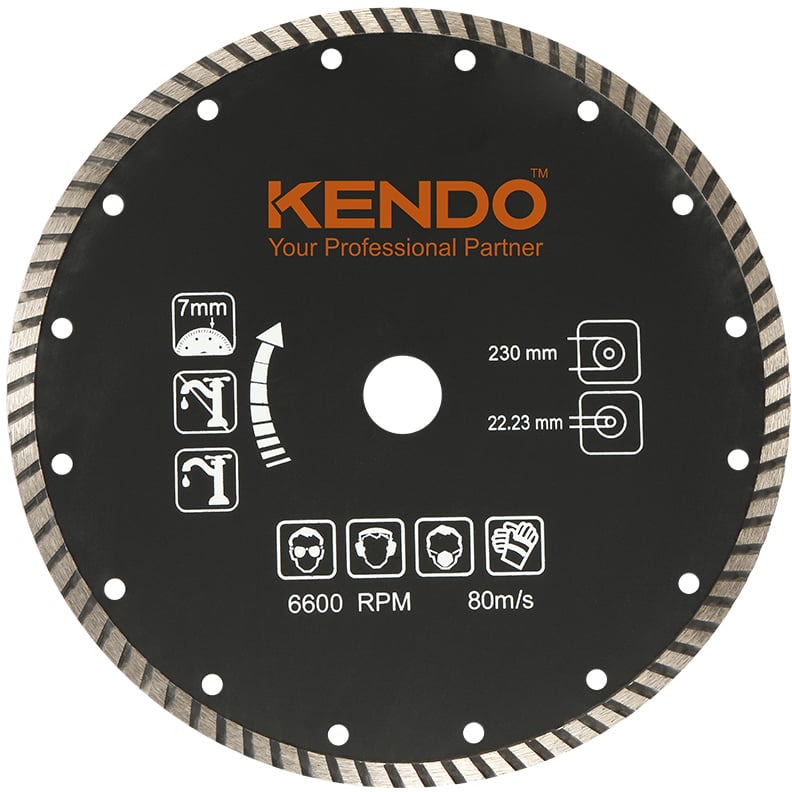 KENDO DIAMANTBLAD TURBO 230X16/22,2/25,4 KENDO DIAMANTBLAD TURBO 230X16/22,2/25,4