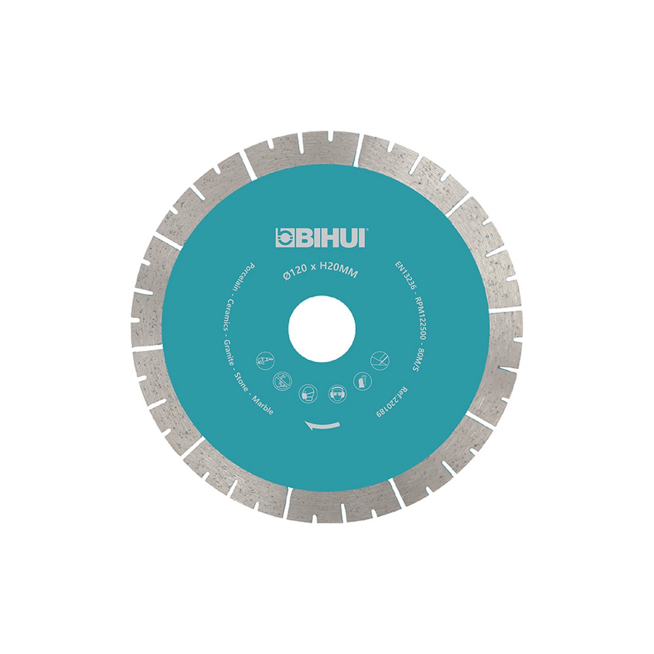BIHUI DIAMANTBLAD Ø120X20 MM TIL VANNSAG 1200 BIHUI DIAMANTBLAD Ø120X20 MM TIL VANNSAG 1200