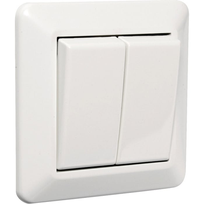 ELKO BRYTER KRONEVENDER RS16/5 INNFELT HVIT ELKO BRYTER KRONEVENDER RS16/5 INNFELT HVIT