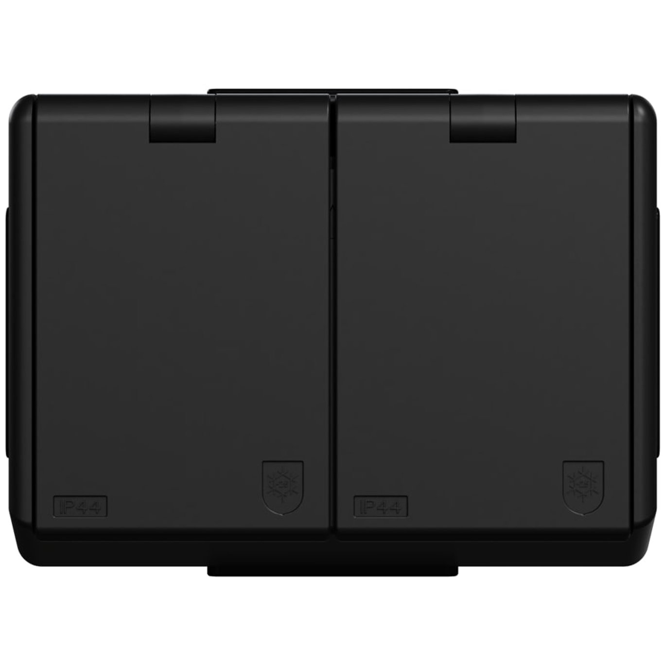 ELKO STIKK M/J DOBBEL PV IP44 RS SORT ELKO STIKK M/J DOBBEL PV IP44 RS SORT