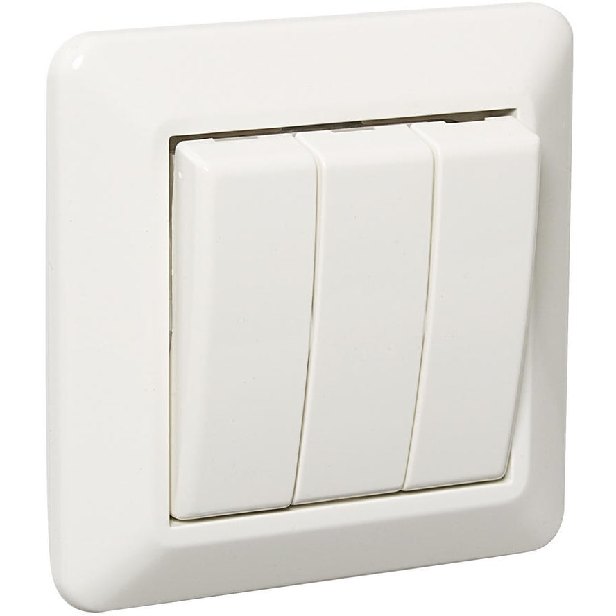 ELKO BRYTER TRIPPEL 1-POL INNFELT RS16/1+1+1 HVIT ELKO BRYTER TRIPPEL 1-POL INNFELT RS16/1+1+1 HVIT