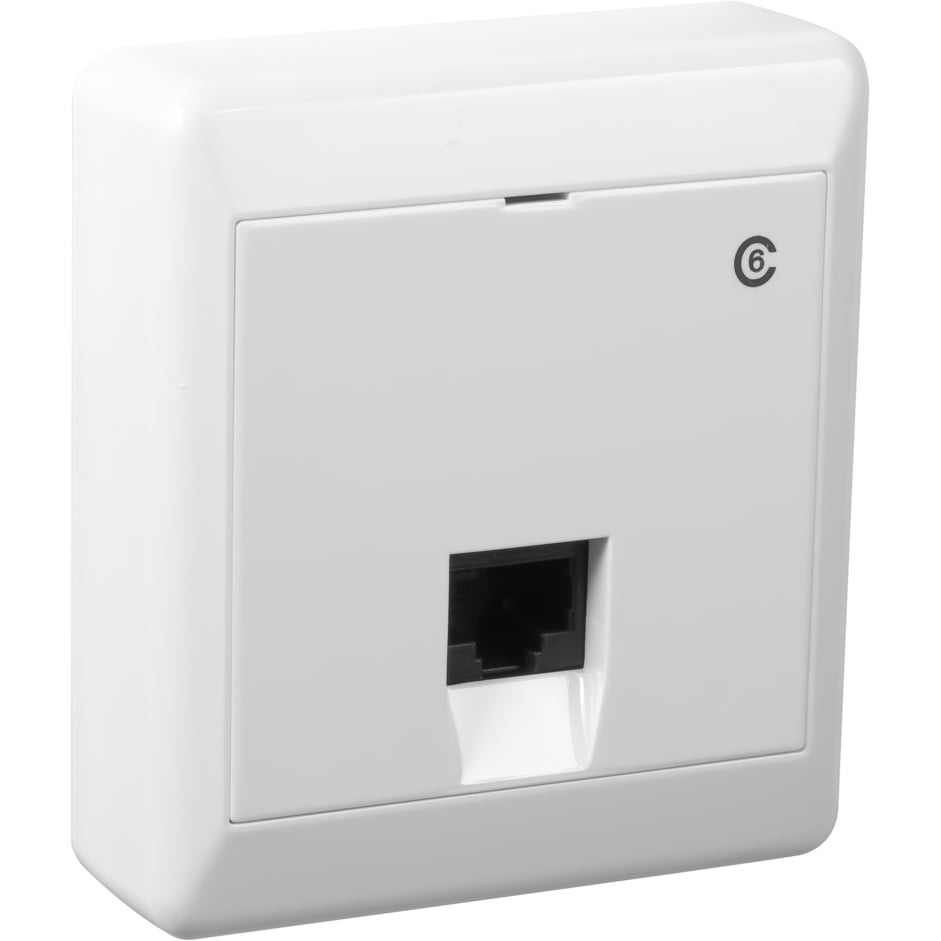 ELKO MODULARKONTAKT KAT.6 1X8 PÅVEGG RS16 HVIT ELKO MODULARKONTAKT KAT.6 1X8 PÅVEGG RS16 HVIT