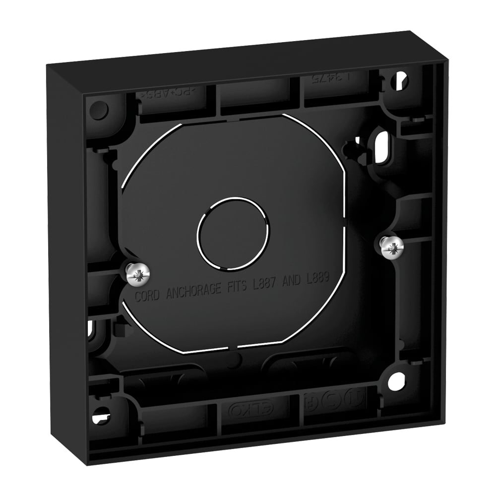 ELKO PLUS ENKEL KAPPE 25MM SORT ELKO PLUS ENKEL KAPPE 25MM SORT