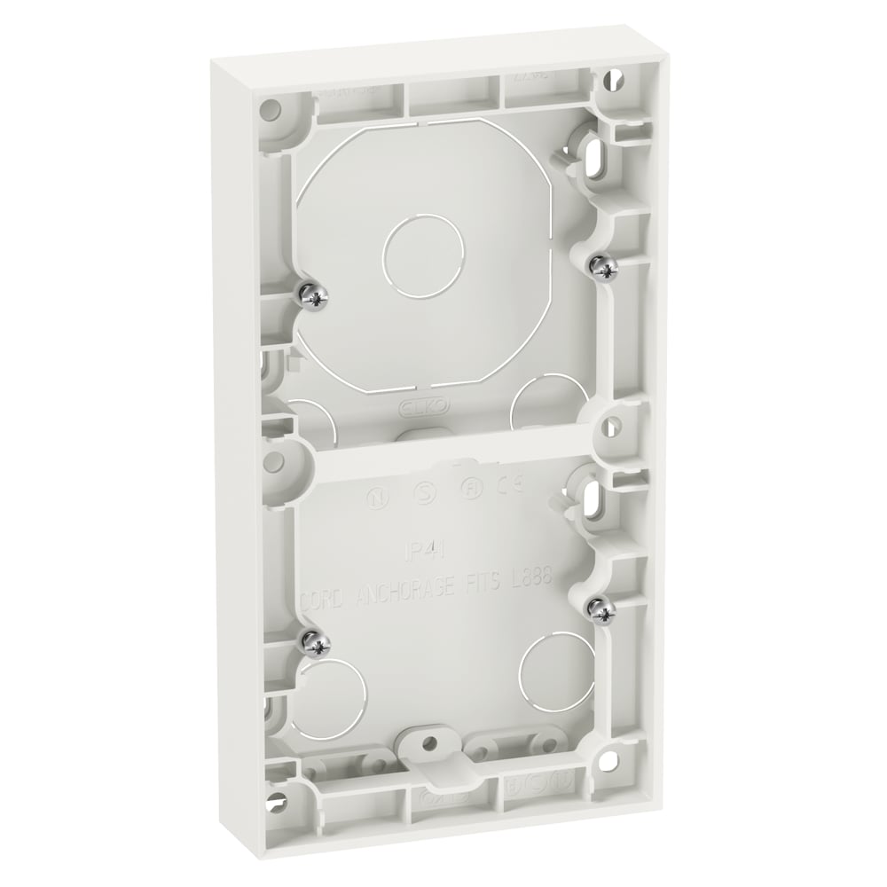 ELKO PLUS DOBBEL KAPPE 25MM HVIT ELKO PLUS DOBBEL KAPPE 25MM HVIT