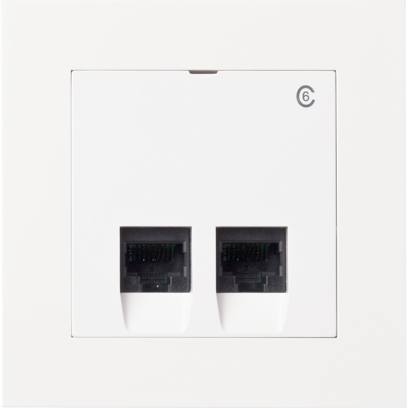 ELKO PLUS DATAKONTAKT KAT. 6 2X8 INNFELT HVIT ELKO PLUS DATAKONTAKT KAT. 6 2X8 INNFELT HVIT