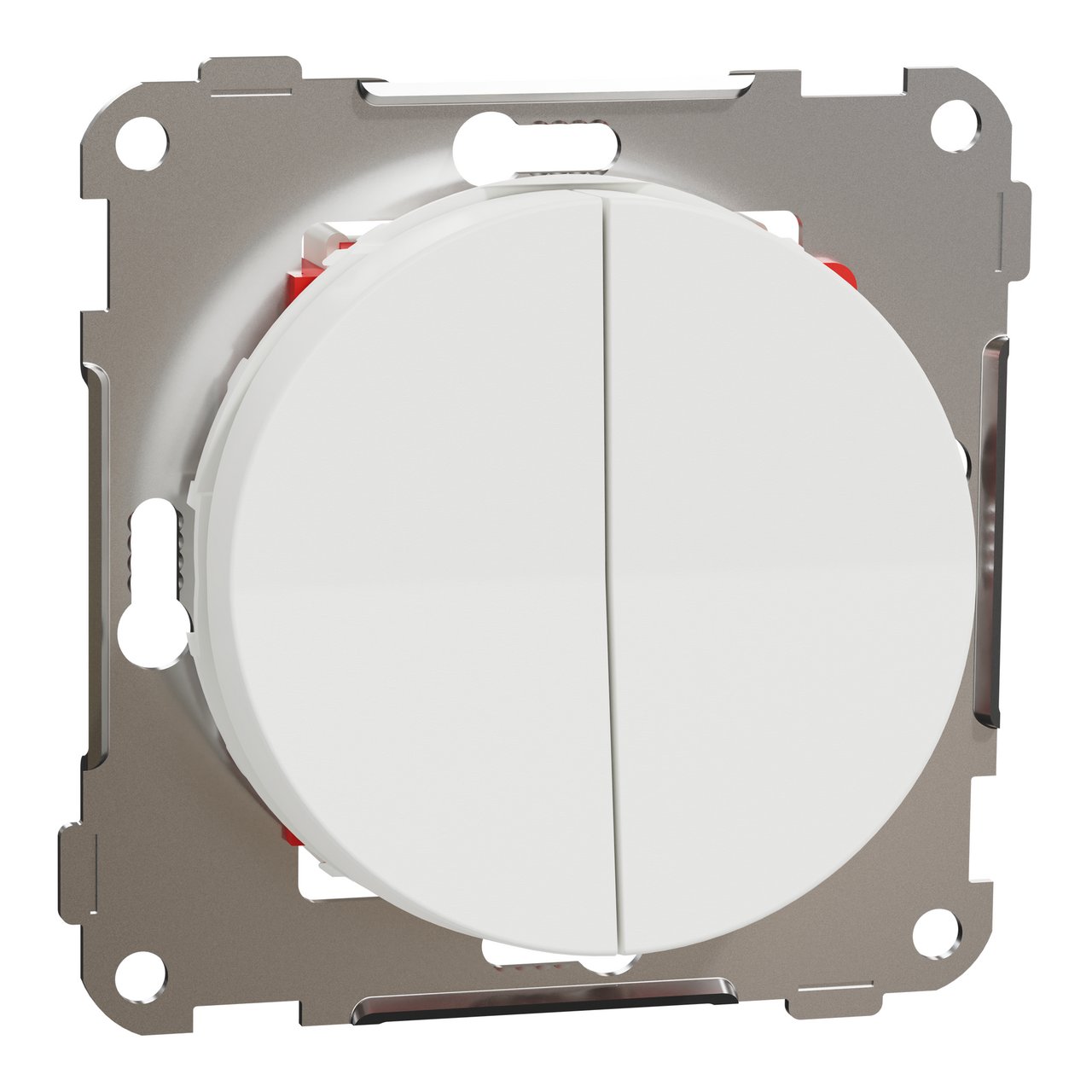 ELKO ONE BRYTER 5 SERIEVENDER MED SKRUTILKOBLING RENHVIT IP21