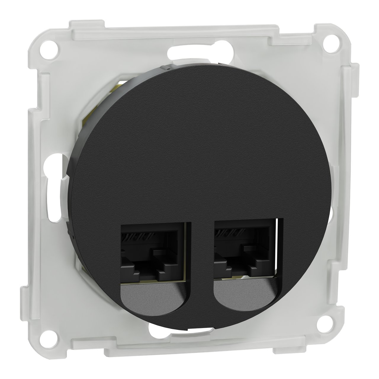 ELKO ONE MODULARUTTAK 2X8 KAT 6 UTP FOR LSA TERMINERING, SORT ELKO ONE MODULARUTTAK 2X8 KAT 6 UTP FOR LSA TERMINERING, SORT