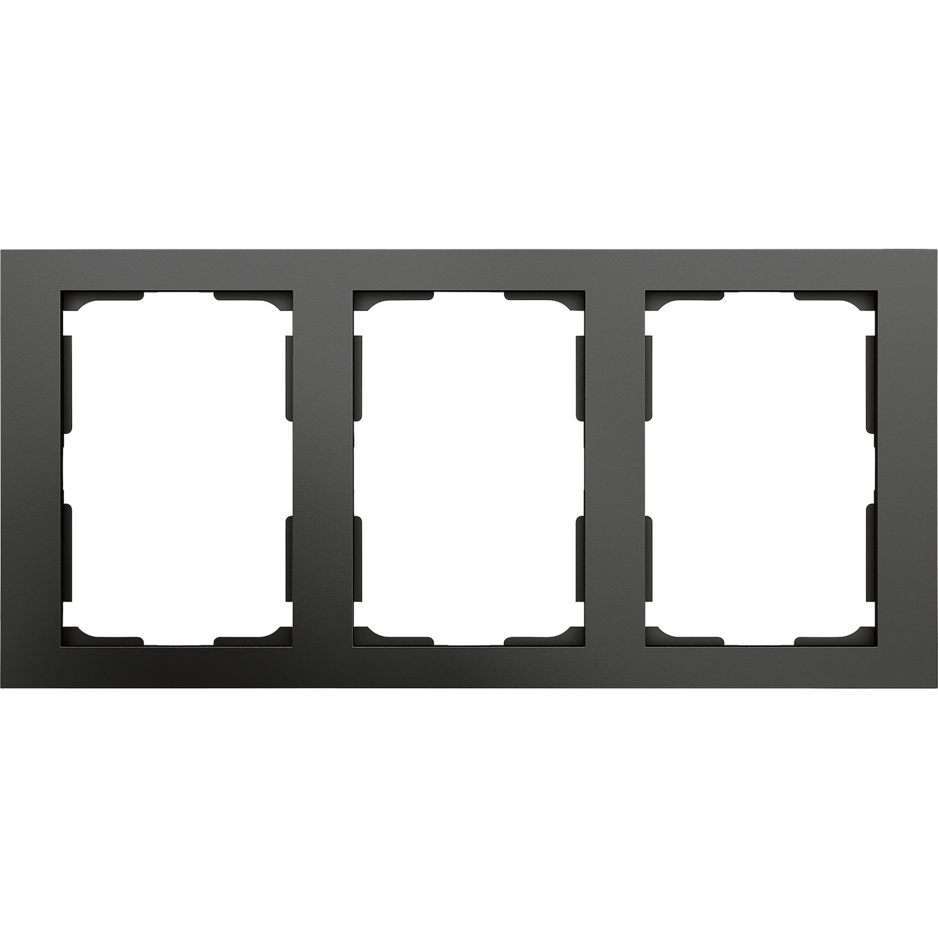 ELKO PLUS RAMME 3-HULL DOBBELSTIKK SORT ELKO PLUS RAMME 3-HULL DOBBELSTIKK SORT