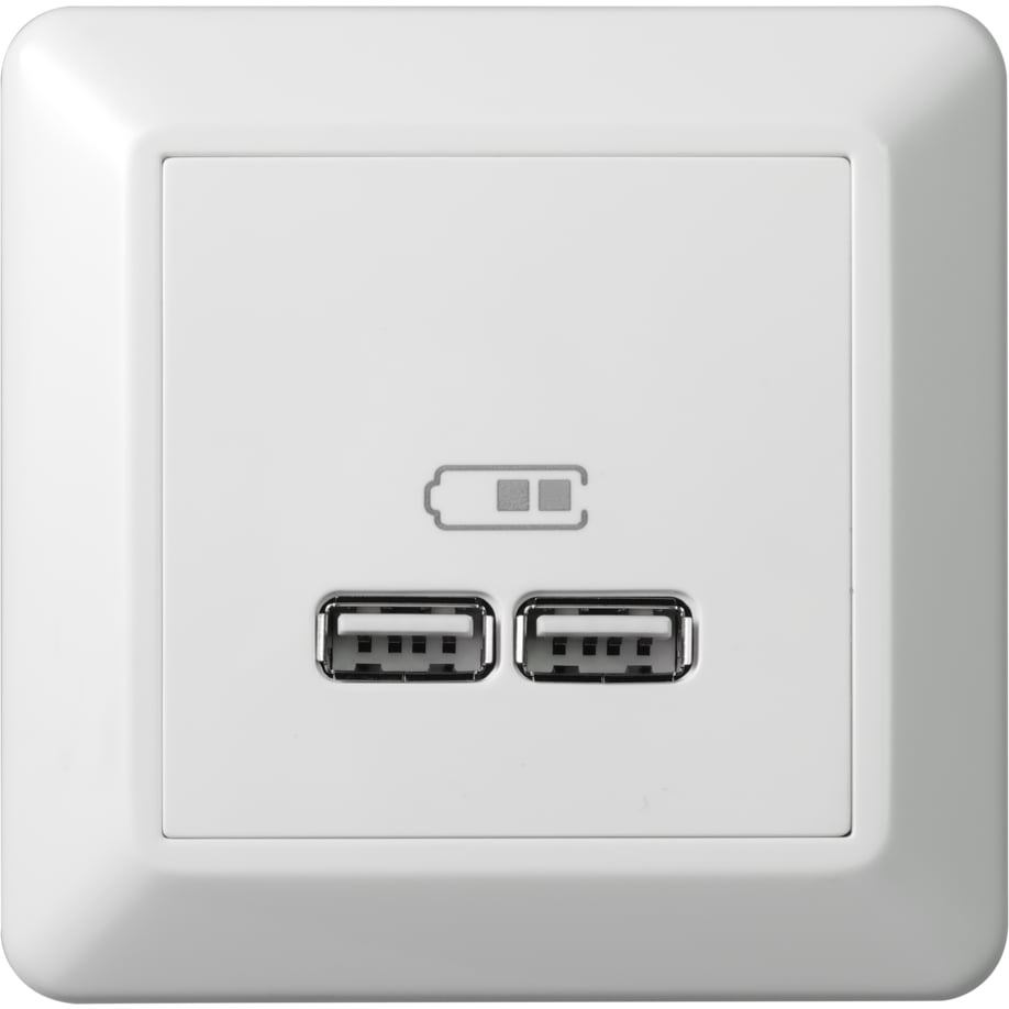 ELKO USB LADER 2.1A RS16 HVIT ELKO USB LADER 2.1A RS16 HVIT