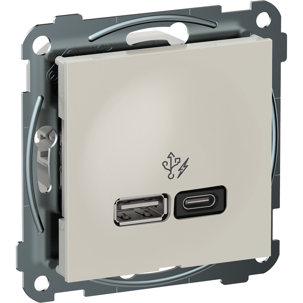 ELKO PLUS USB PD A+C LADER 45W POLARHVIT ELKO PLUS USB PD A+C LADER 45W POLARHVIT