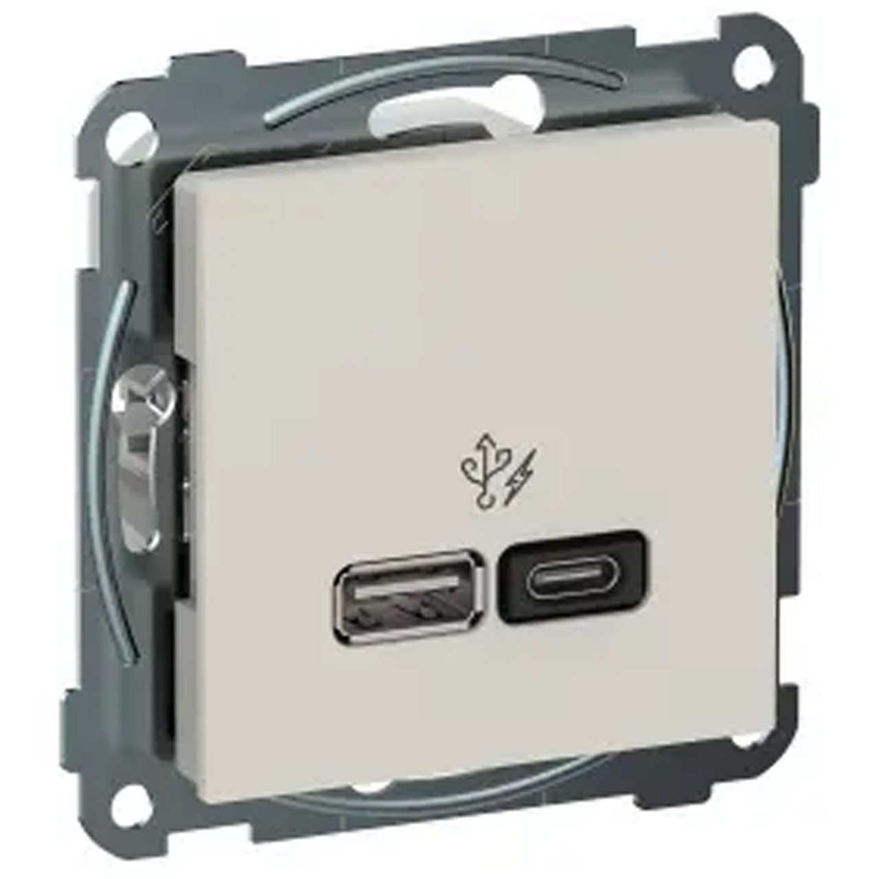 ELKO RS USB PD A+C LADER 45W POLARHVIT ELKO RS USB PD A+C LADER 45W POLARHVIT