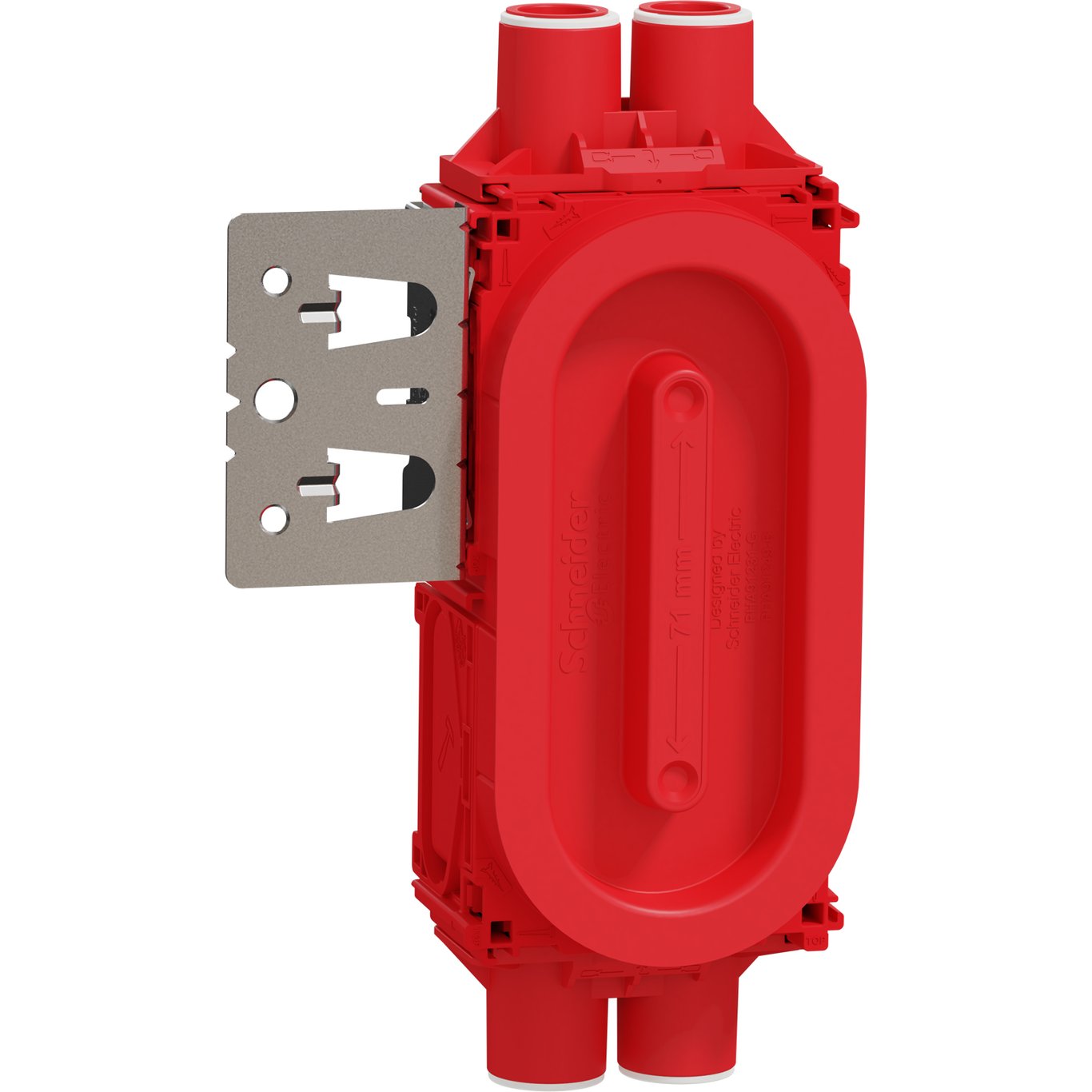 ELKO VEGGBOKS FLEXI+ DOBBEL LAV 4-LØP STENDERFESTE ELKO VEGGBOKS FLEXI+ DOBBEL LAV 4-LØP STENDERFESTE