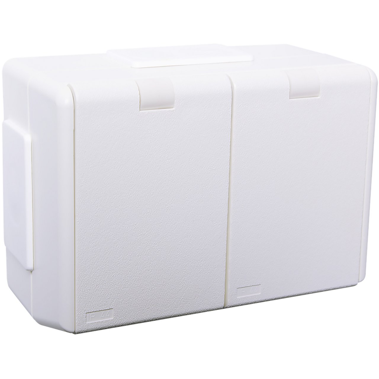 ELKO STIKKONTAKT DOBBEL IP44 M/JORD PÅVEGG RS RENHVIT ELKO STIKKONTAKT DOBBEL IP44 M/JORD PÅVEGG RS RENHVIT