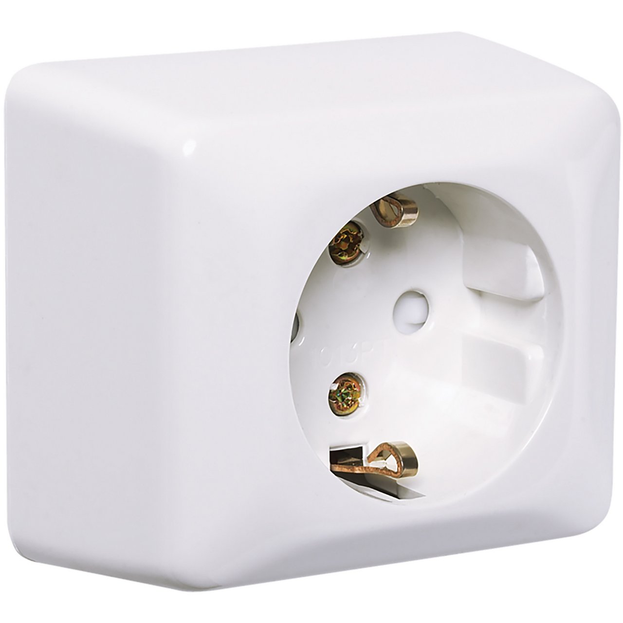 ELKO STIKKONTAKT ENKEL M/JORD PÅVEGG RS RENHVIT ELKO STIKKONTAKT ENKEL M/JORD PÅVEGG RS RENHVIT