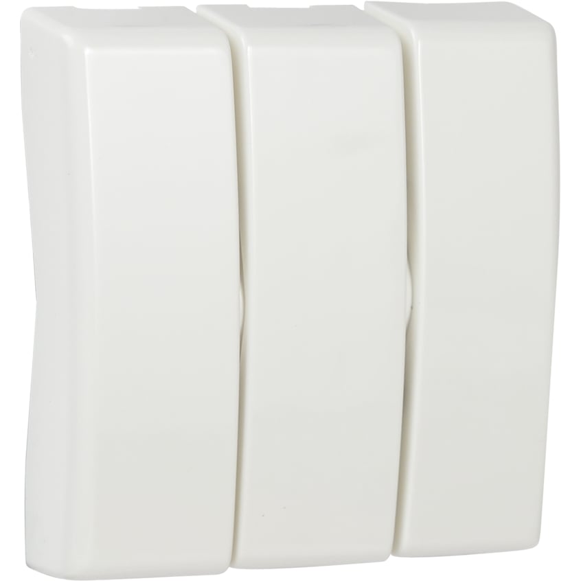 ELKO VIPPESTYKKE FOR BRYTER 1+1+1 HVIT