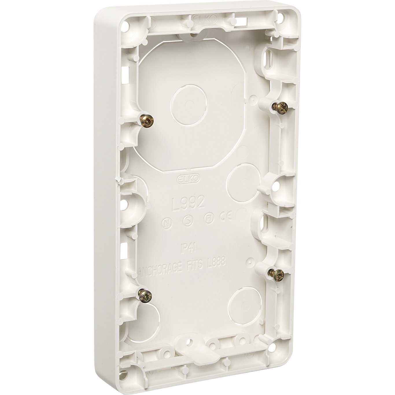 ELKO DOBBEL PÅVEGGSKAPPE RS16 18MM HVIT ELKO DOBBEL PÅVEGGSKAPPE RS16 18MM HVIT