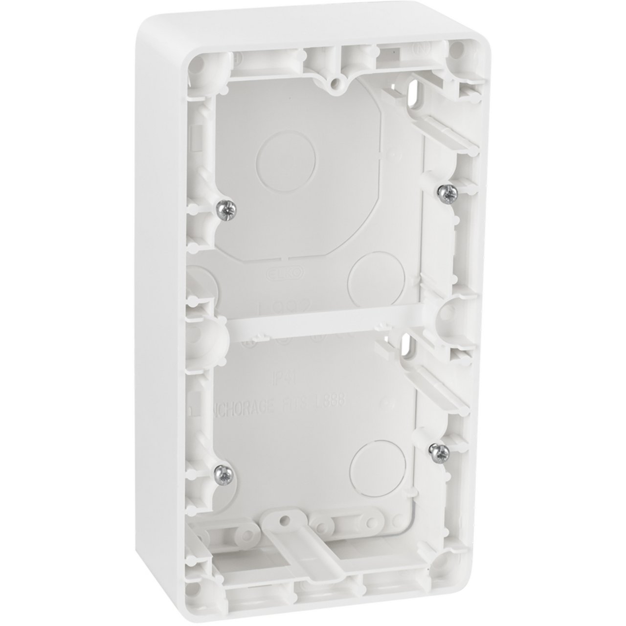 ELKO DOBBEL KAPPE 35MM RS RENHVIT