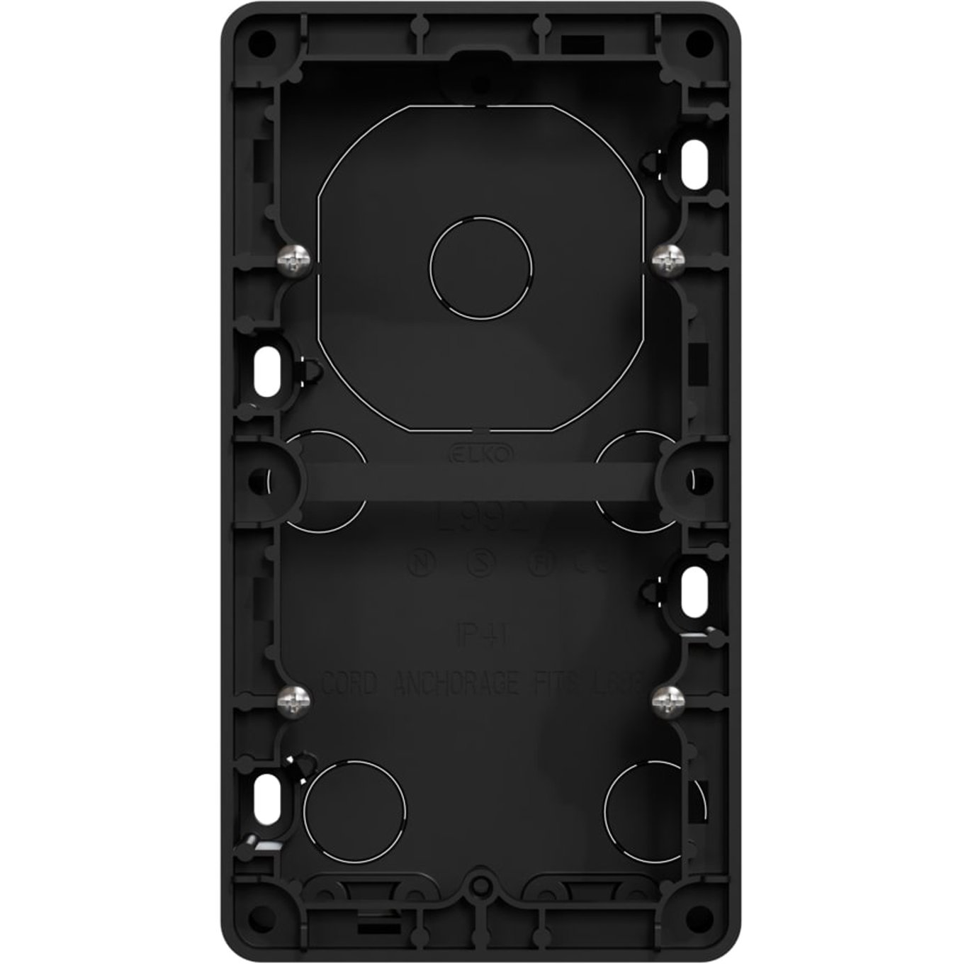 ELKO KAPPE DOBBEL 35MM RS SORT ELKO KAPPE DOBBEL 35MM RS SORT