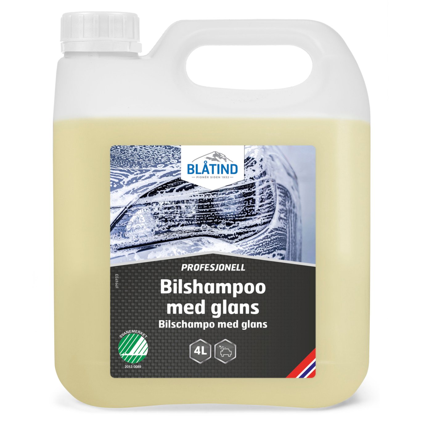 BLÅTIND PROFESJONELL BILSHAMPO MED GLANS 4L BLÅTIND PROFESJONELL BILSHAMPO MED GLANS 4L