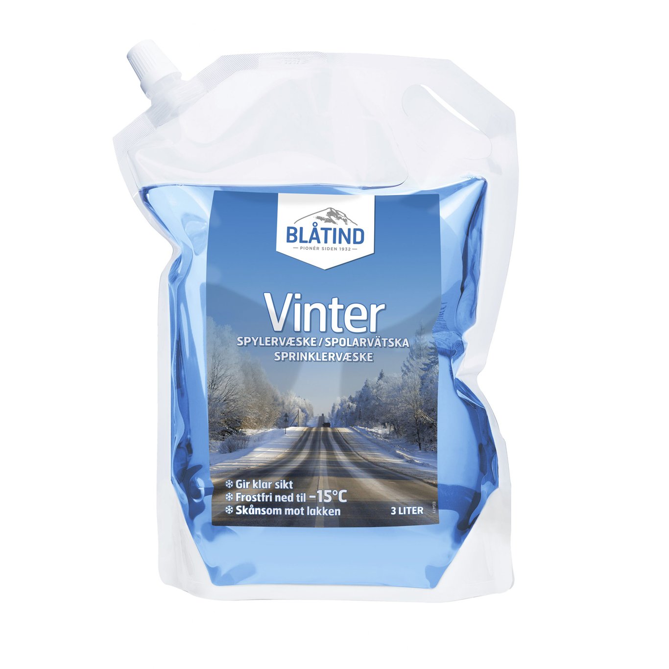 BLÅTIND SPYLERVÆSKE VINTER – 15C° POSE 3L BLÅTIND SPYLERVÆSKE VINTER – 15C° POSE 3L