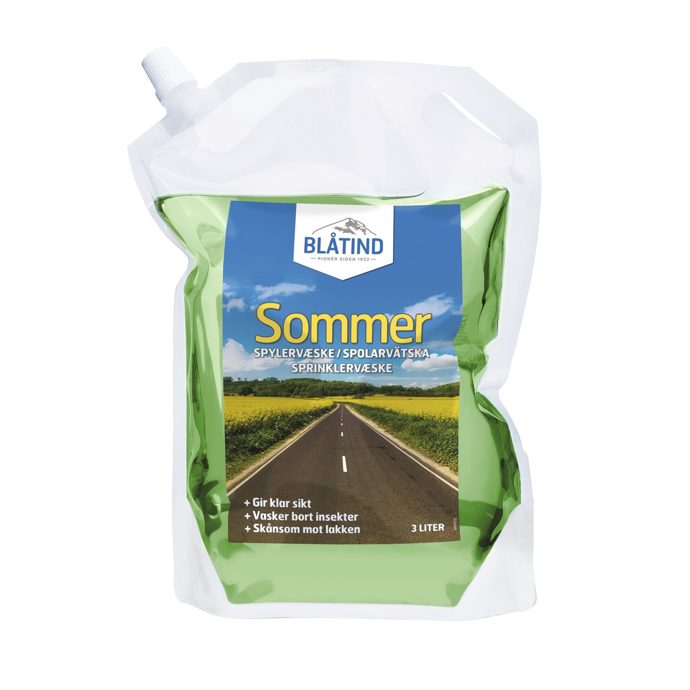 BLÅTIND SPYLERVÆSKE SOMMER -5C POSE 3L BLÅTIND SPYLERVÆSKE SOMMER -5C POSE 3L