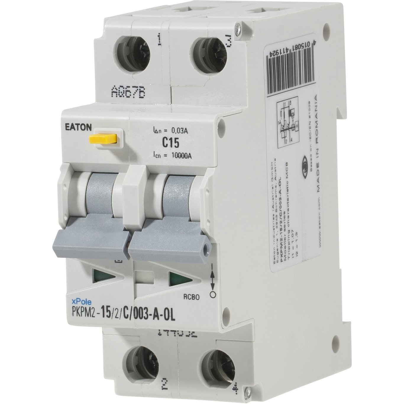EATON PKPM2 15A/2POL/30MA-A-VARIANT EATON PKPM2 15A/2POL/30MA-A-VARIANT