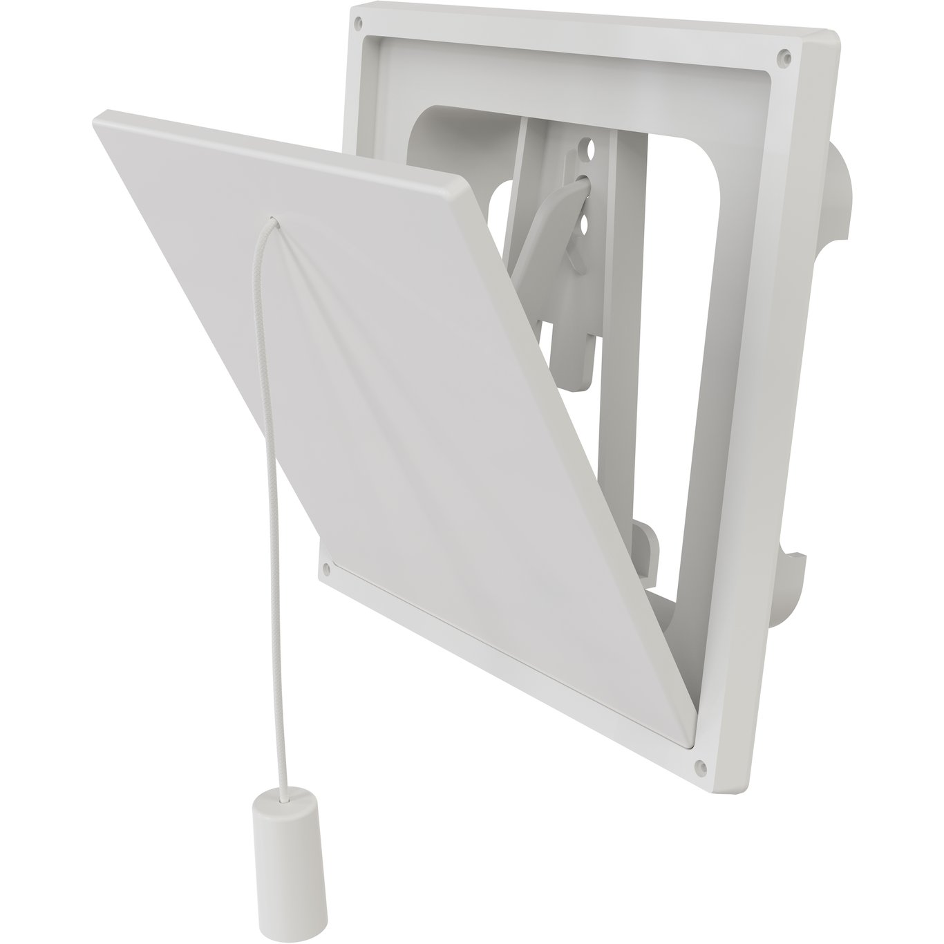 FLEXIT KLAFFVENTIL HVIT 4X4 FLEXIT KLAFFVENTIL HVIT 4X4