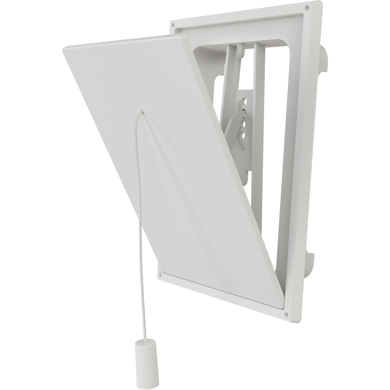 FLEXIT KLAFFVENTIL HVIT PLAST 5"X5" FLEXIT KLAFFVENTIL HVIT PLAST 5"X5"