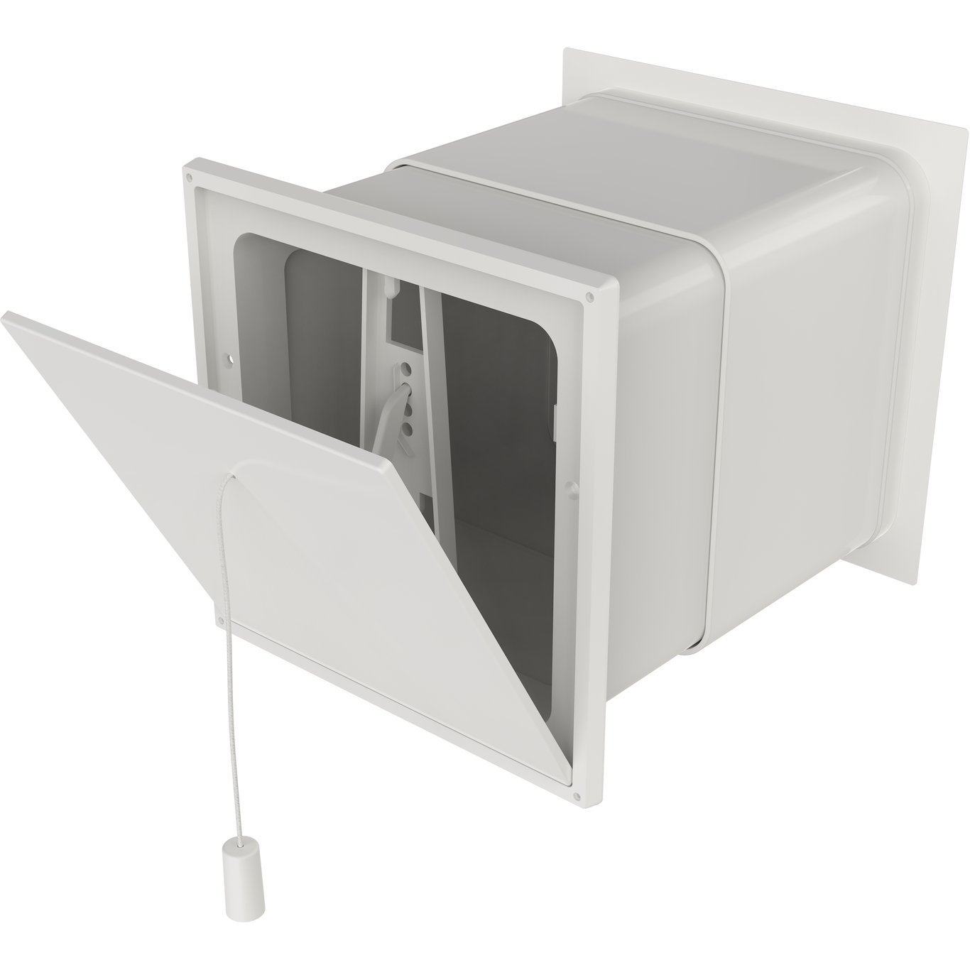 FLEXIT VEGGVENTIL 6X6 KOMPLETT HVIT FLEXIT VEGGVENTIL 6X6 KOMPLETT HVIT