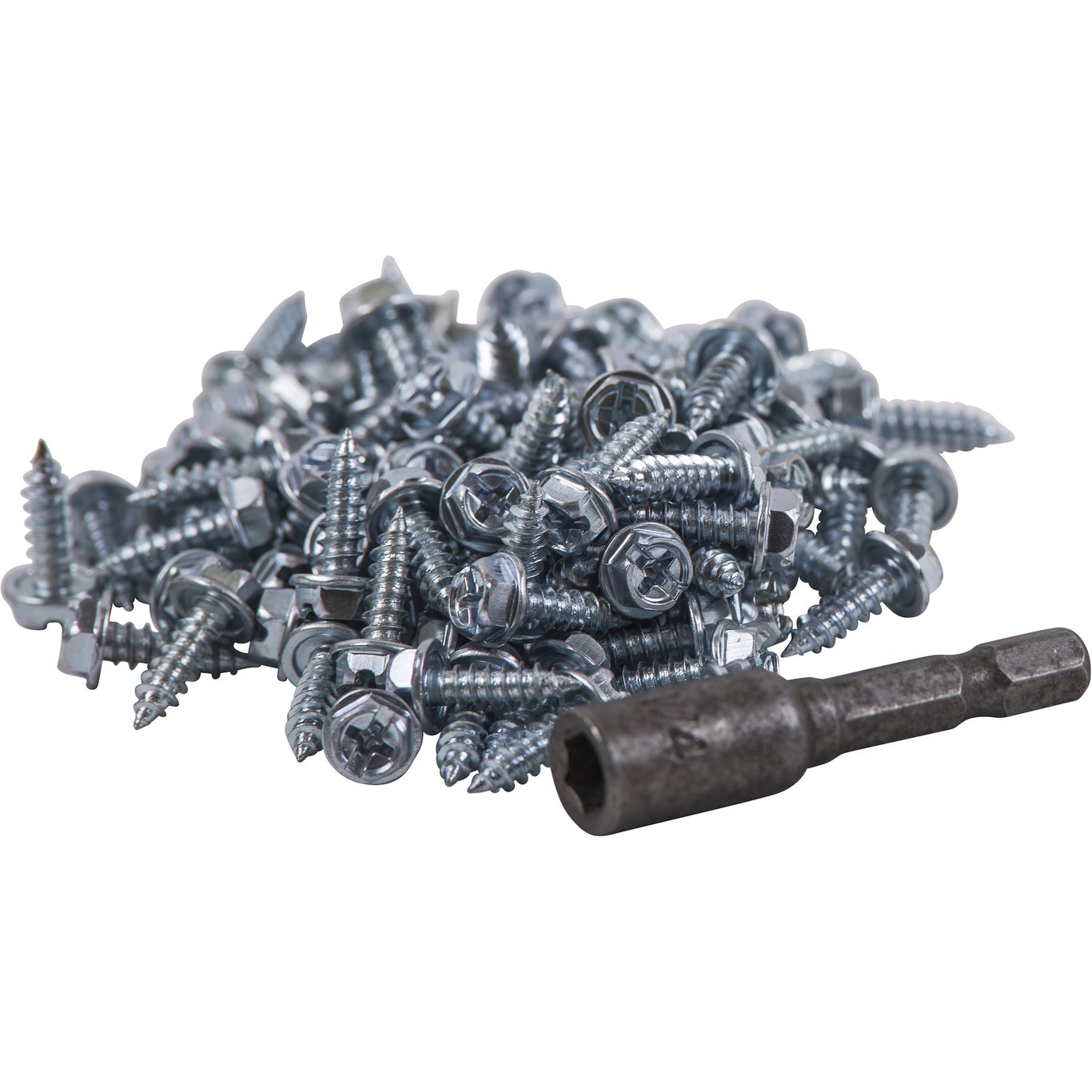 FLEXIT SELVBORRENDE SKRUER 100STK M/BITS FLEXIT SELVBORRENDE SKRUER 100STK M/BITS