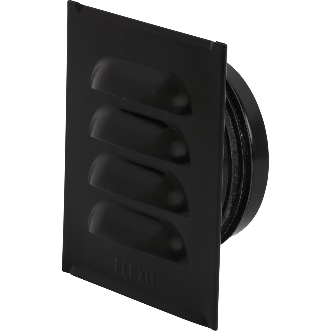 FLEXIT SJALUSIRIST M/NIPPEL STÅL SORT Ø100