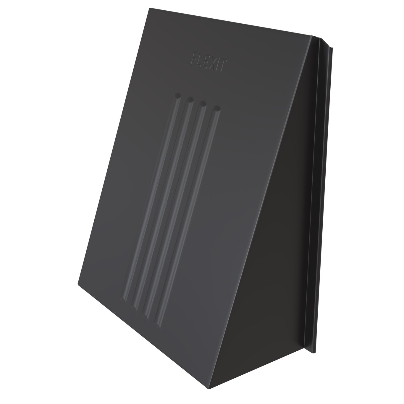 FLEXIT KAPPE FLAT ALUZINK 150X150 SORT FLEXIT KAPPE FLAT ALUZINK 150X150 SORT