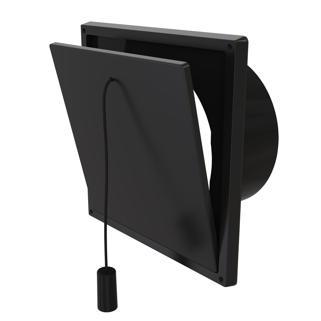 FLEXIT KLAFFVENTIL M/STUSS 100KV2 SORT FLEXIT KLAFFVENTIL M/STUSS 100KV2 SORT