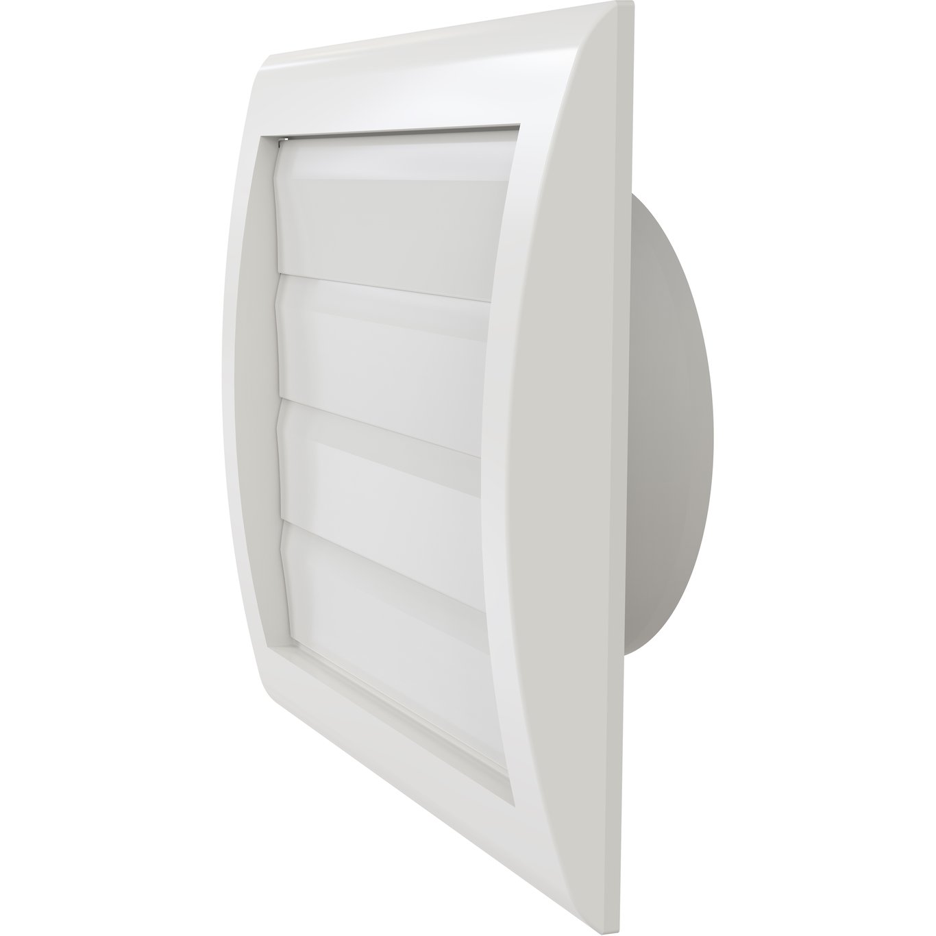 FLEXIT LAMELLVENTIL MW 125 M/STUSS HVIT FLEXIT LAMELLVENTIL MW 125 M/STUSS HVIT