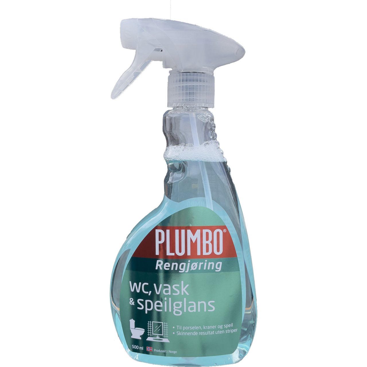 PLUMBO RENGJØRING WC/VASK OG SPEILGLANS 500ML PLUMBO RENGJØRING WC/VASK OG SPEILGLANS 500ML