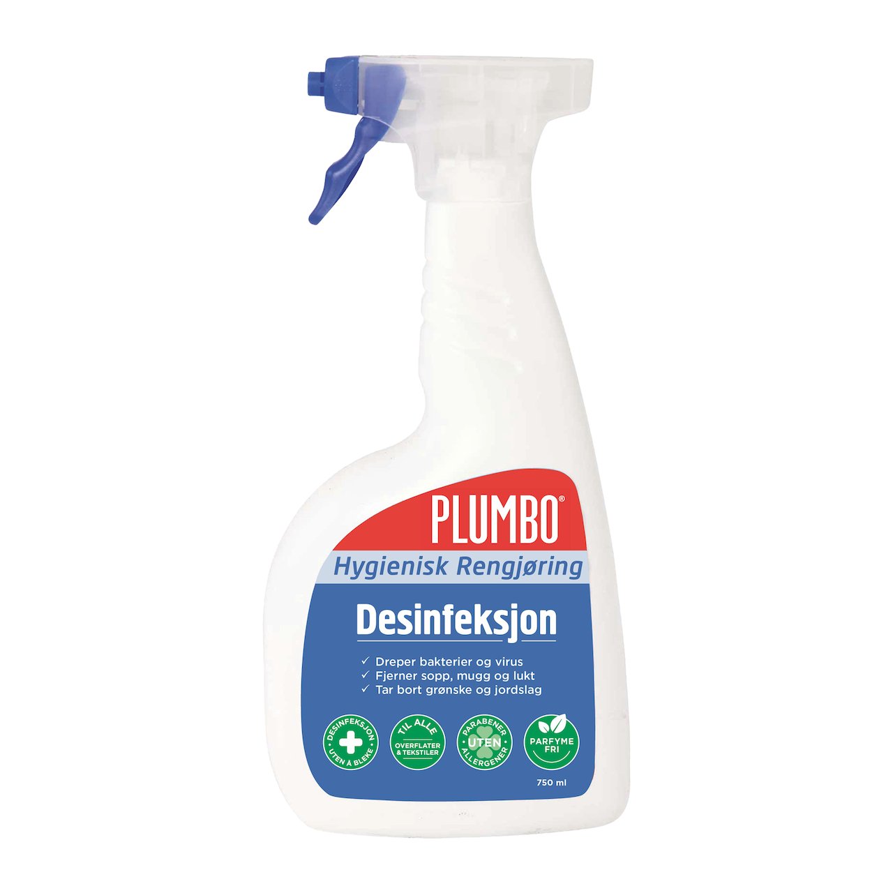 PLUMBO HYGIENISK RENGJØRING 750ML PLUMBO HYGIENISK RENGJØRING 750ML
