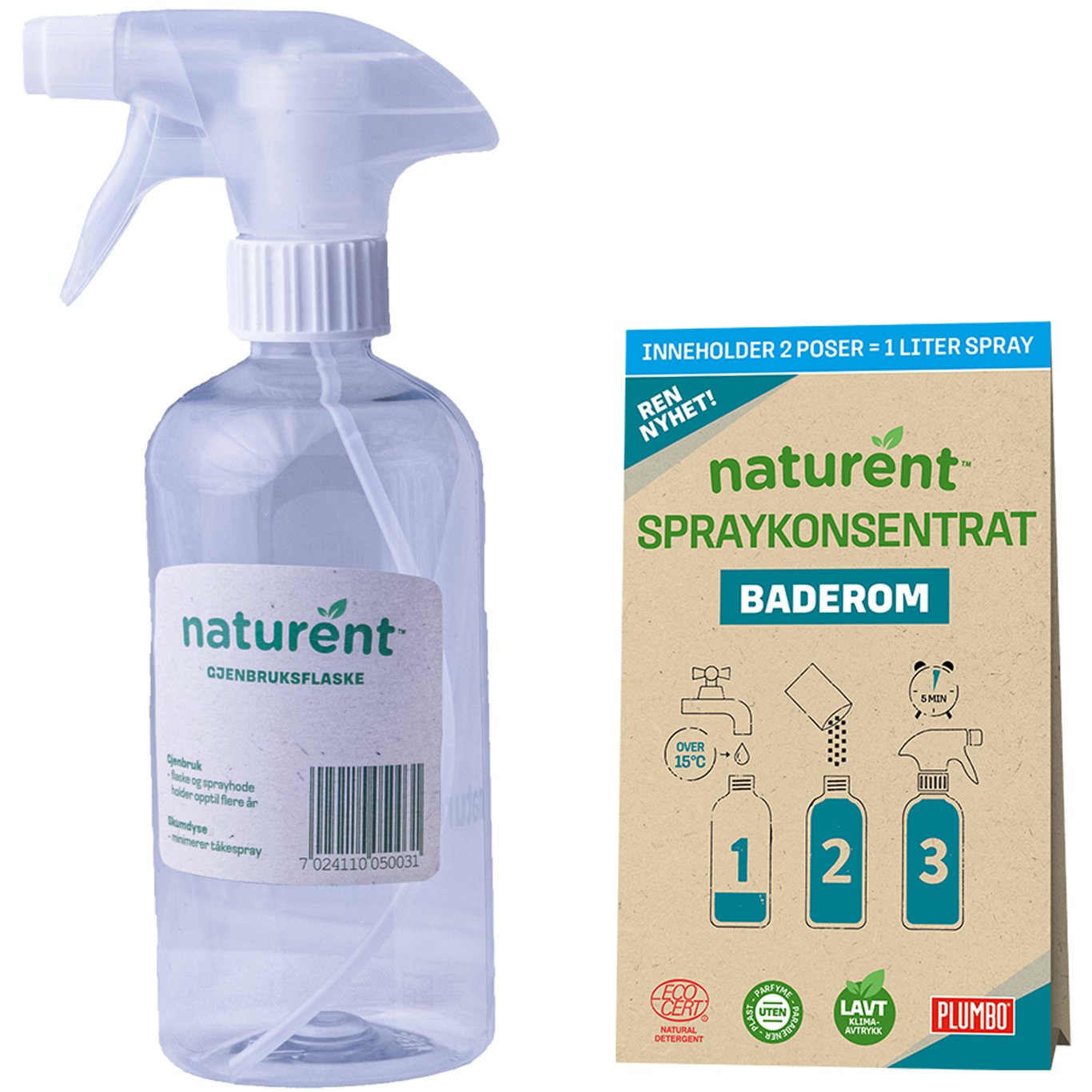 NATURENT SPRAYKONSENTRAT BAD 500ML NATURENT SPRAYKONSENTRAT BAD 500ML