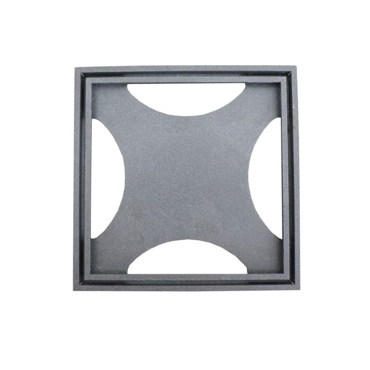 SLUKRIST TILE IN 20X20 CM STONE FINISH MØRK GRANITT