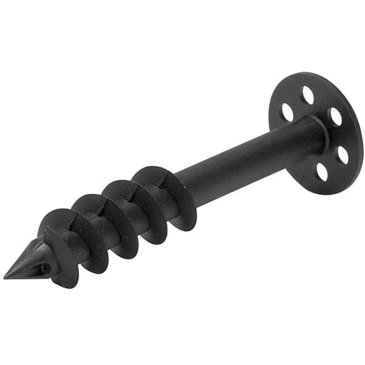 PLASTSKRUE SORT FOR VÅTROMSPLATE 10STK 80 MM PLASTSKRUE SORT FOR VÅTROMSPLATE 10STK 80 MM