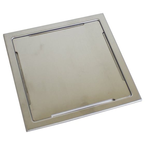 DESIGN SLUKRIST N°15 20X20 CM BØRSTET STÅL DESIGN SLUKRIST N°15 20X20 CM BØRSTET STÅL