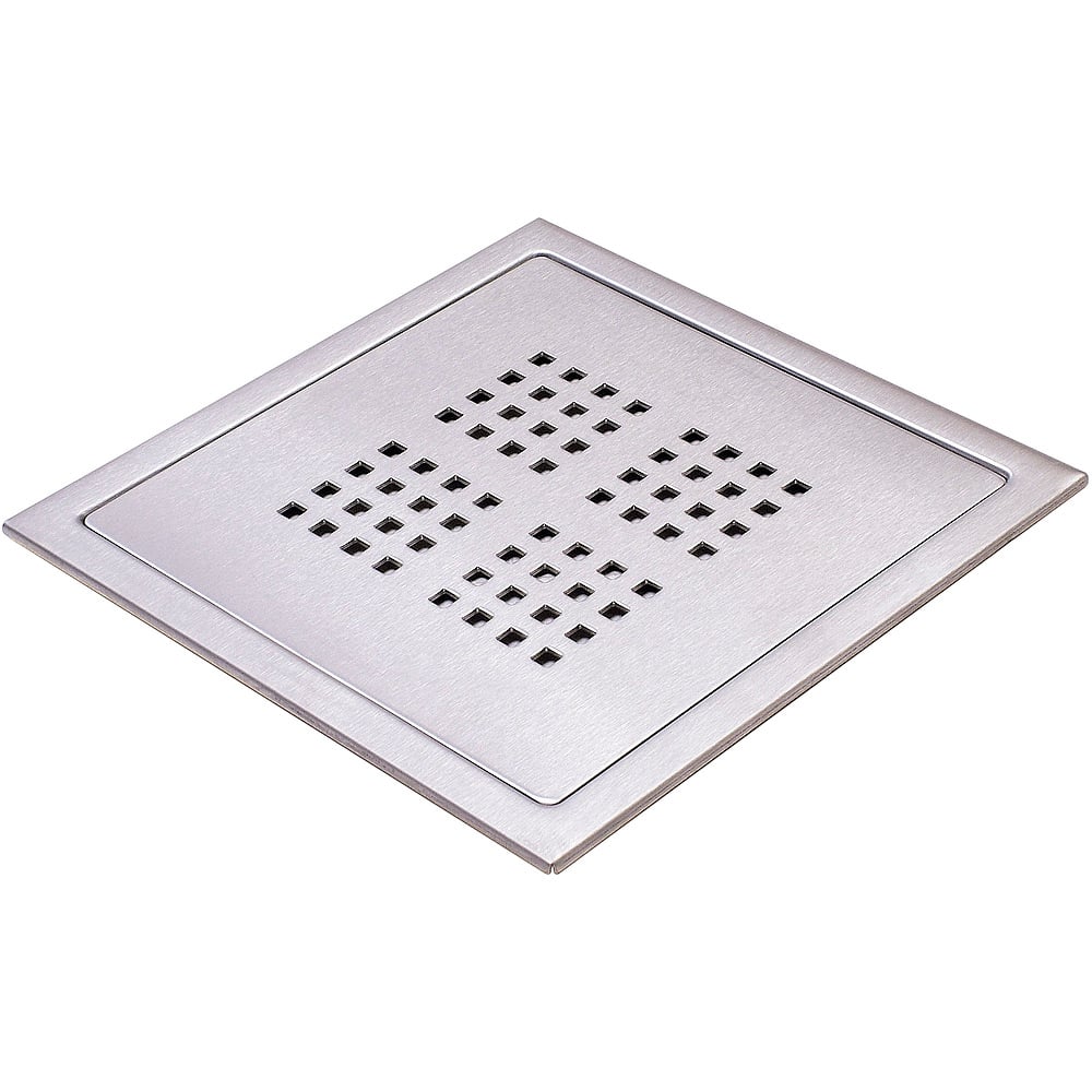 DESIGN SLUKRIST N.7 BØRSTET STÅL 20X20 CM DESIGN SLUKRIST N.7 BØRSTET STÅL 20X20 CM