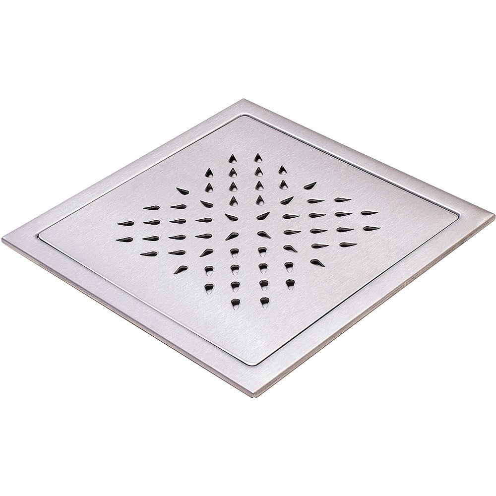 DESIGN SLUKRIST N.12 BØRSTET STÅL 20X20 CM DESIGN SLUKRIST N.12 BØRSTET STÅL 20X20 CM