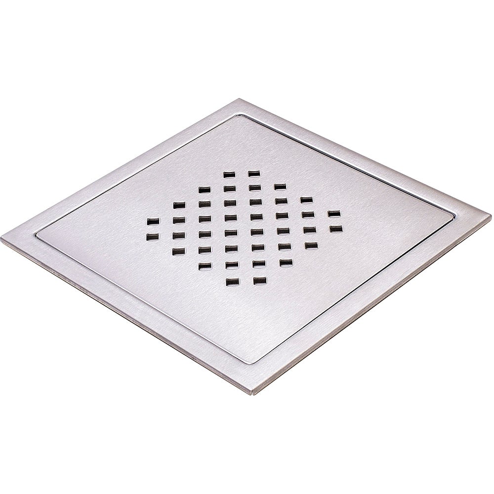 DESIGN SLUKRIST N.18 BØRSTET STÅL 20X20 CM DESIGN SLUKRIST N.18 BØRSTET STÅL 20X20 CM