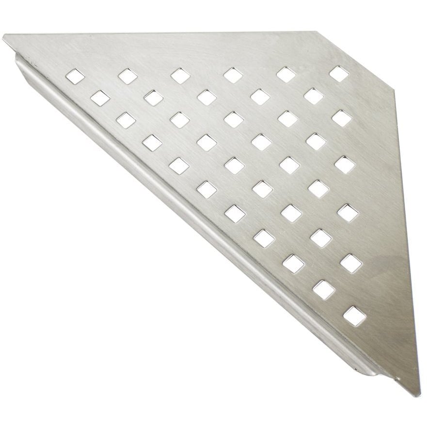 DESIGN HJØRNEHYLLE N°7 FOR DUSJ 1MM BØRSTET STÅL DESIGN HJØRNEHYLLE N°7 FOR DUSJ 1MM BØRSTET STÅL