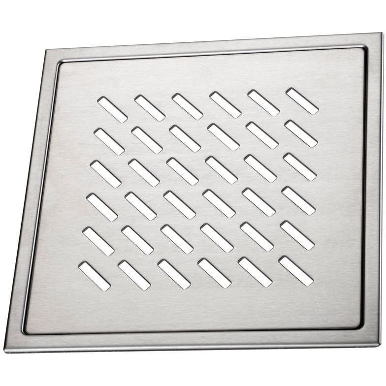 DESIGN SLUKRIST PEARL 20X20 CM BØRSTET SYREFAST STÅL DESIGN SLUKRIST PEARL 20X20 CM BØRSTET SYREFAST STÅL