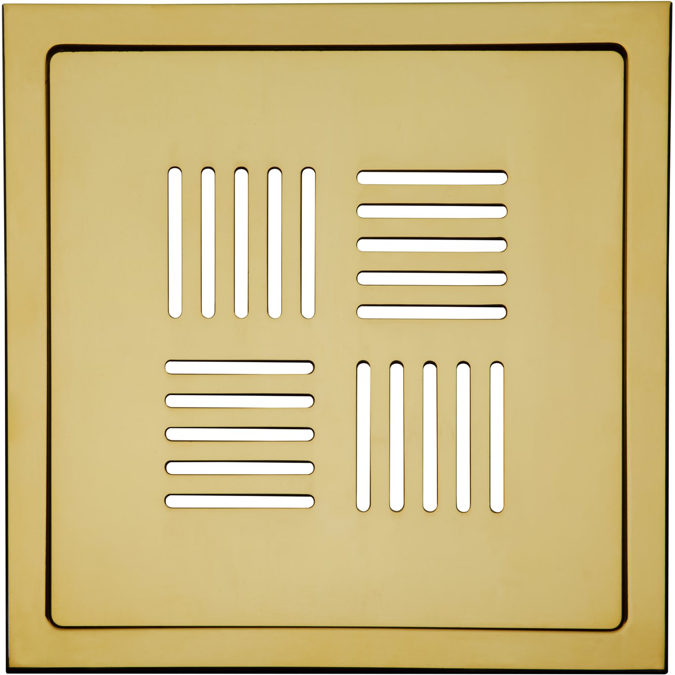 DESIGN SLUKRIST N°13 20X20CM POLERT MESSING DESIGN SLUKRIST N°13 20X20CM POLERT MESSING